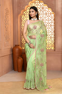 Resham Sheerloom Cotton Saree For Festive Wear