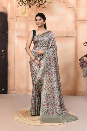 Softsilk Canvas Silk Saree For Semi Formal Wear
