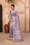 Gaja Jamdhani Silk Saree For Semi Formal Wear