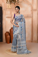 Gaja Jamdhani Silk Saree For Semi Formal Wear
