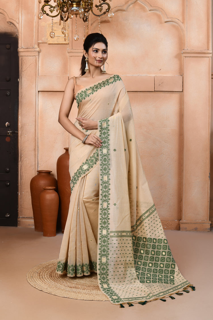 Reshamdhani Elegance Cotton Saree For Semi Formal Wear