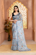 Printnet Aura Silk Cotton Saree For Semi Formal Wear