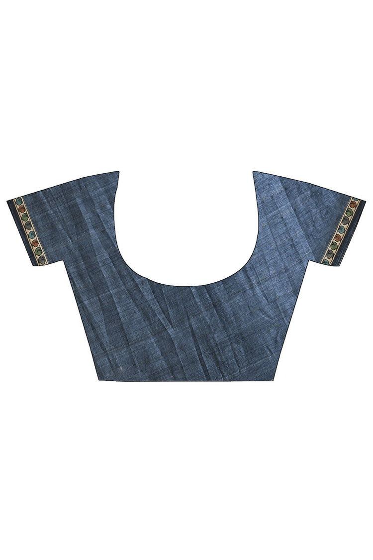 Linen Bloomprint Lilen Saree For Semi Formal Wear
