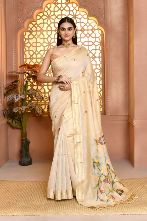 Jamdhani Muniyagrace Cotton Saree For Semi Formal Wear