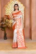 Zarivarnika Soft Silk Silk Saree For Semi Formal Wear