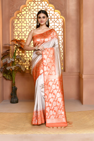 Zarivarnika Soft Silk Silk Saree For Semi Formal Wear