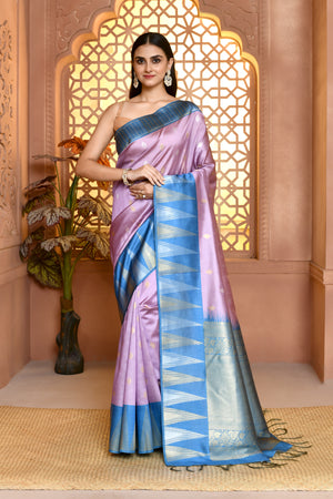 Softsilk Templebhutta Silk Saree For Semi Formal Wear