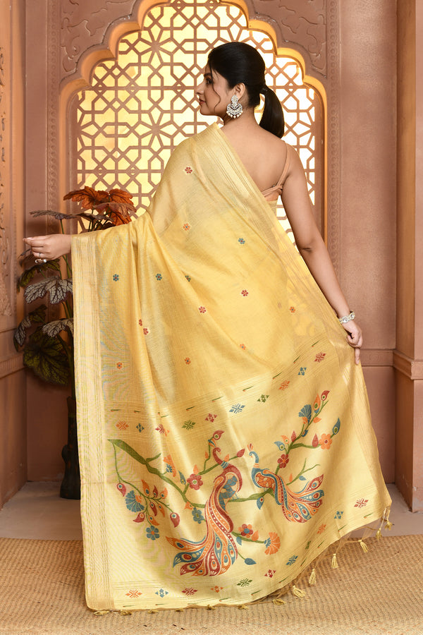 Jamdhani Muniya Cotton Saree For Semi Formal Wear