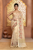 Zarilinen Grace Linen Saree For Semi Formal Wear