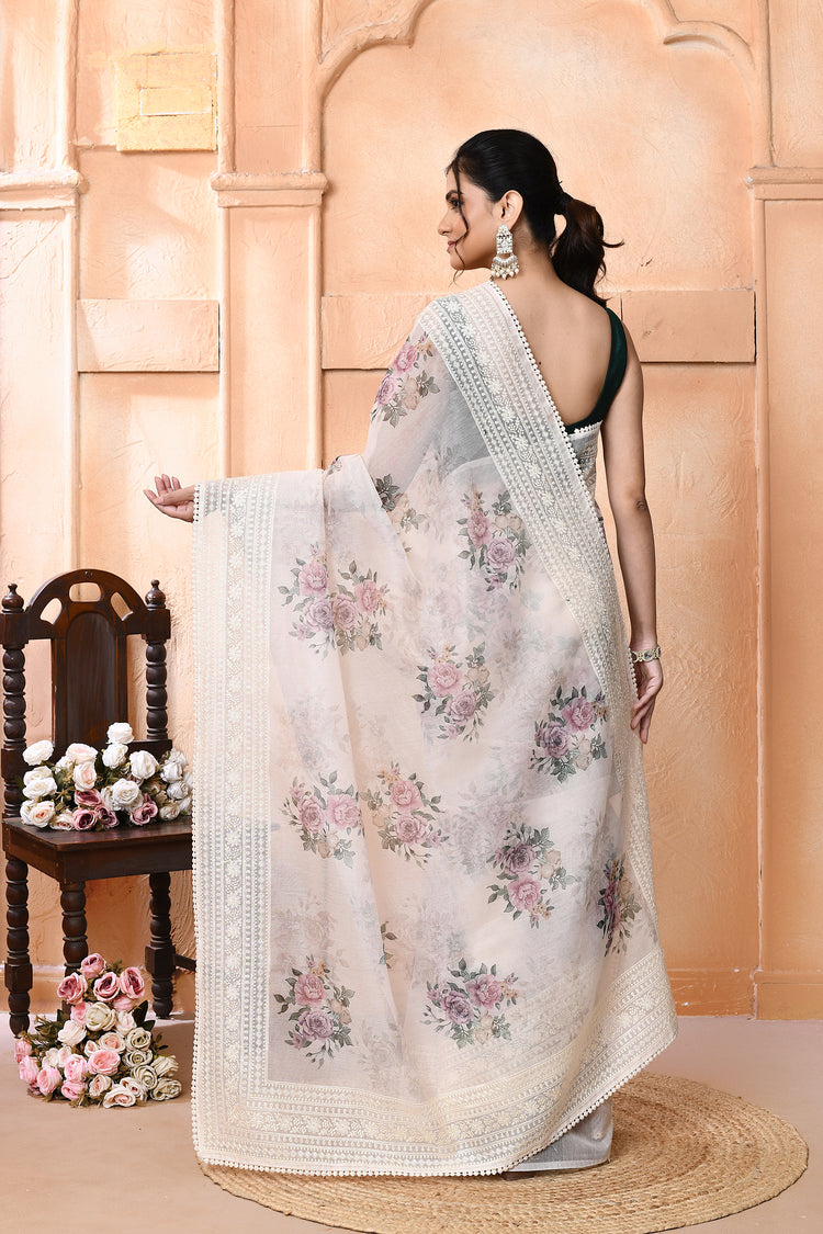 Supernet Loomresham Cotton Saree For Festive Wear