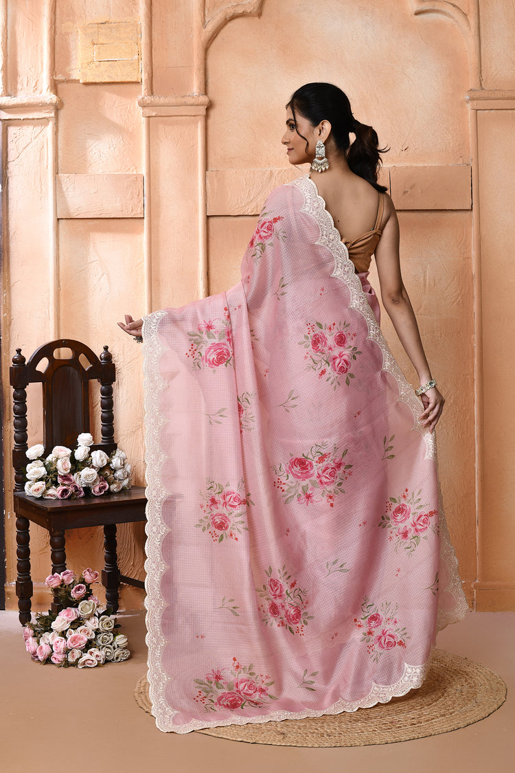 Necklacebloom Supernet Cotton Saree For Festive Wear