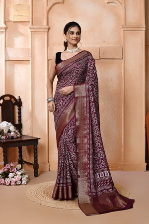 Zariedge Soft Silk Saree For Daily Wear