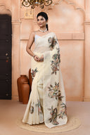 Minimalloom Linen Saree For Daily Wear