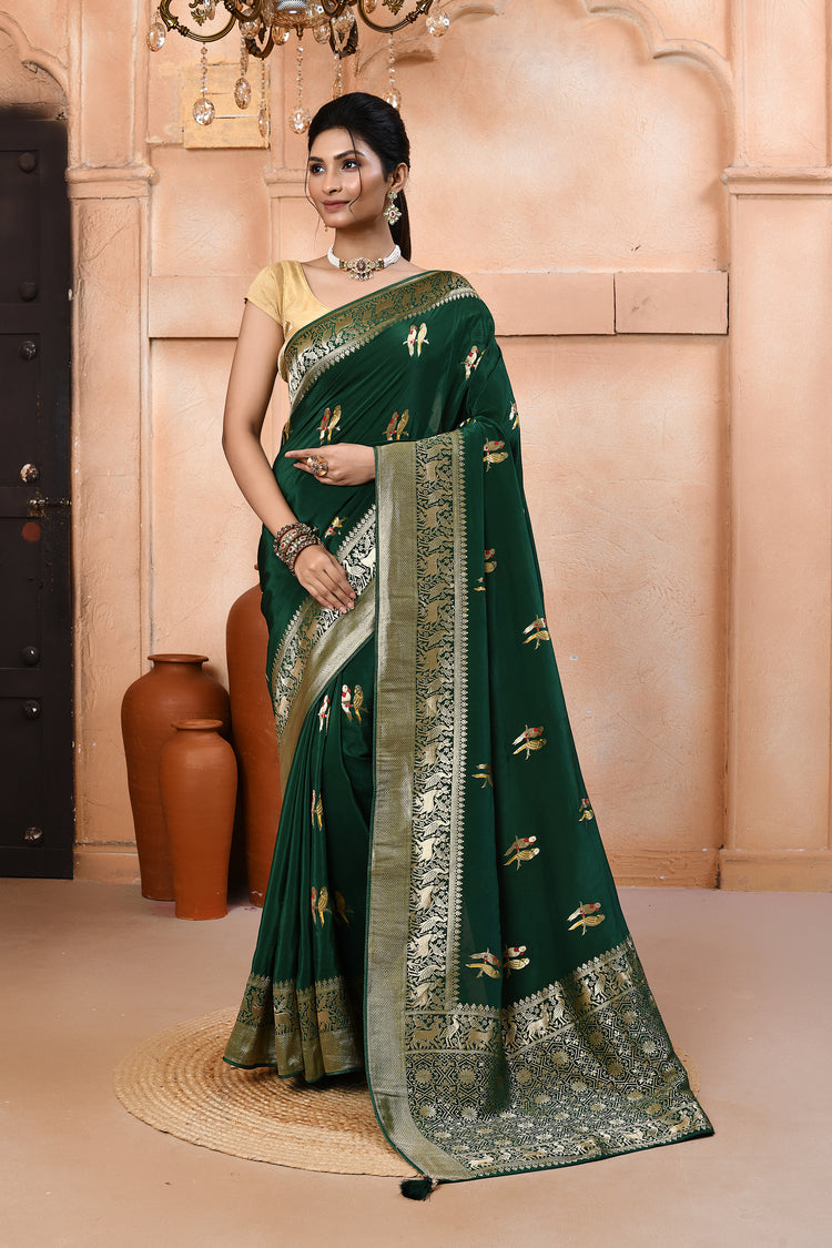 Edge Soft Silk Saree For Festive Wear