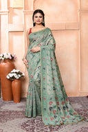 Jamdhani Reshamgrace Cotton Saree For Festive Wear