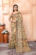 Jamdhani Reshamgrace Cotton Saree For Festive Wear