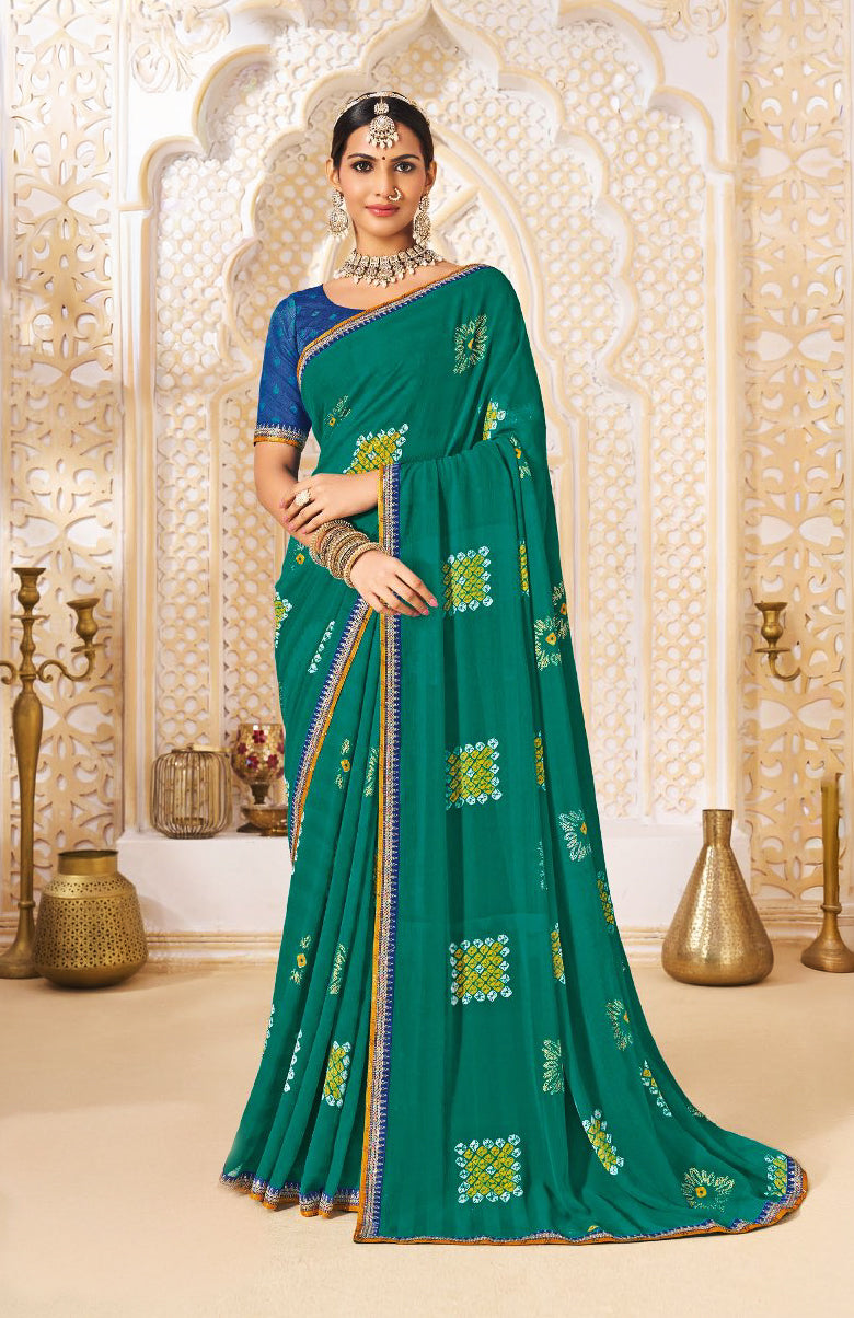 Gathika Georgette Saree For Festive Wear