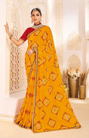 Gath Era Georgette Saree For Festive Wear