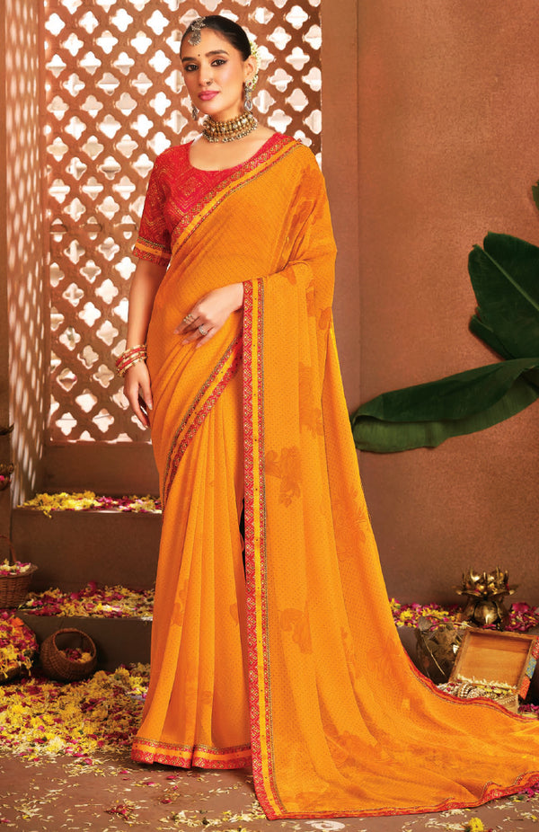 Easefall Georgette Saree For Daily Wear