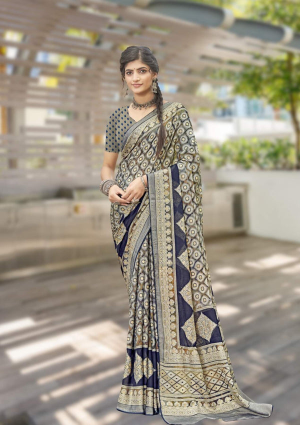 Glanzea Brasso Saree For Daily Wear