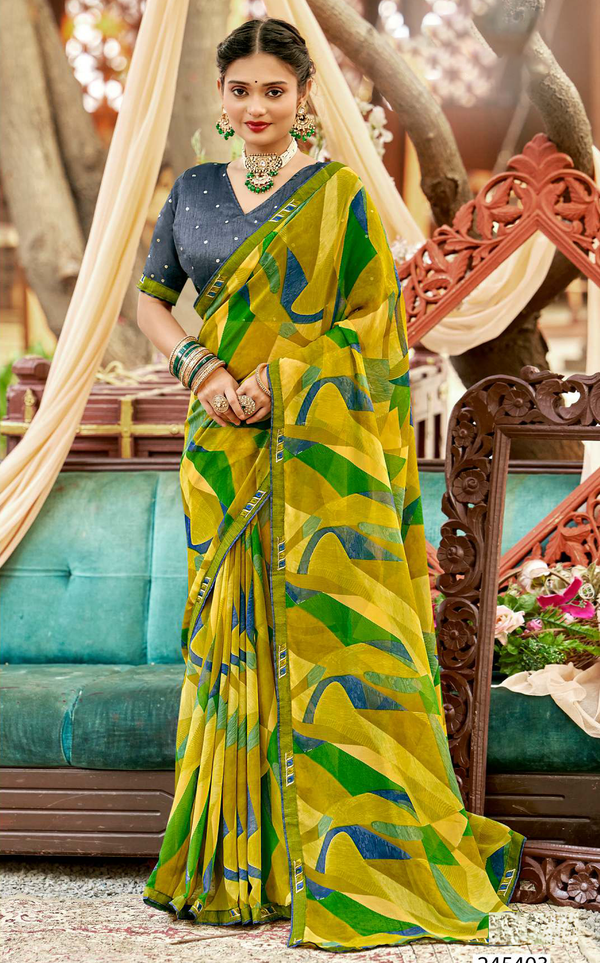 Mist Georgette Saree for Daily Wear