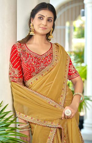 Mehera Satin Saree for Festive Wear
