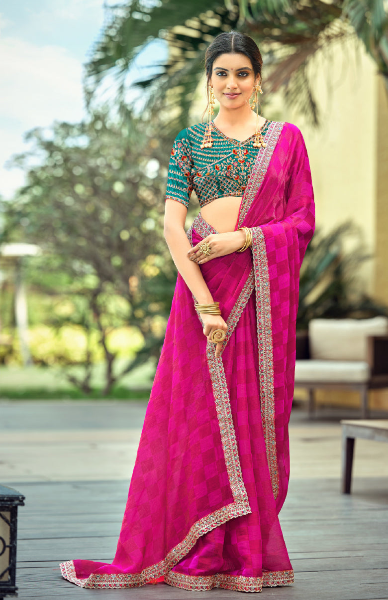 Zerina Satin Saree for Festive Wear