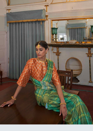 Linobloom Linen Saree for Wedding Wear