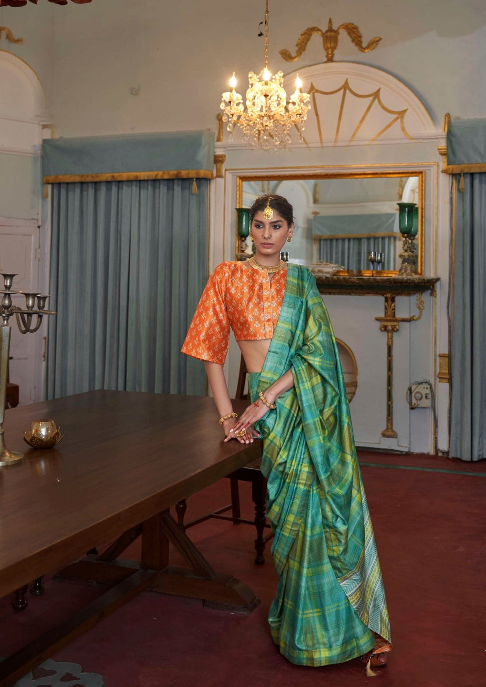 Linobloom Linen Saree for Wedding Wear