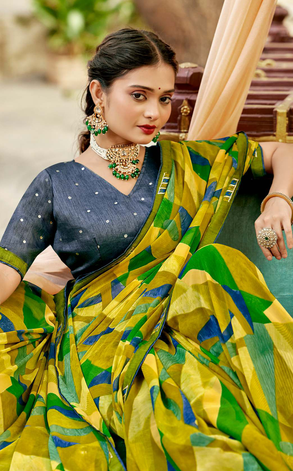 Mist Georgette Saree for Daily Wear