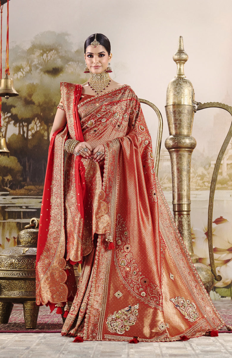 Navlakha Royale Art Silk Saree For Festive Wear