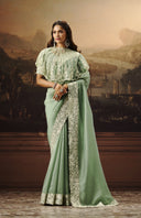 Glamour Organza Saree For Festive Wear