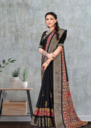 Moss Majesty Crepe Saree For Daily Wear