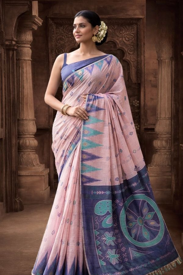 Zarvani Cotton Saree For Daily Wear