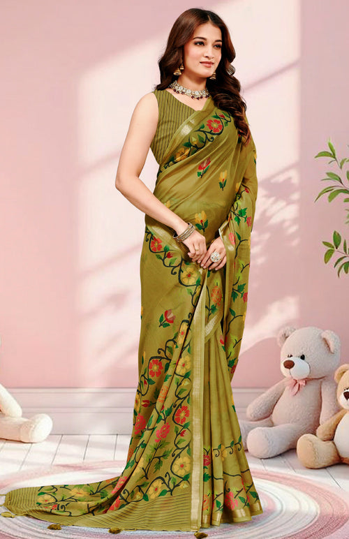 Classic Crepe Saree For Daily Wear