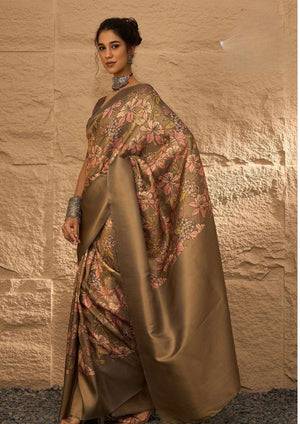 Velvet Pixels Art Silk Saree for Daily Wear