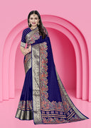 Vichitra Charm Silk Saree For Semi Formal Wear