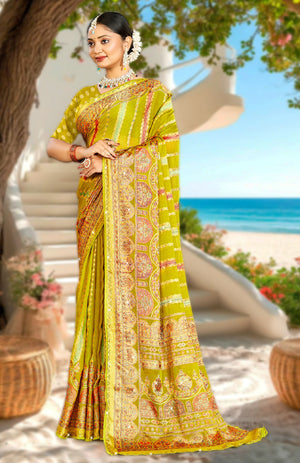 Dreamweave Brasso Saree For Festive Wear