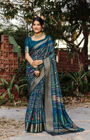Tribal Grace Crepe Saree For Festive Wear