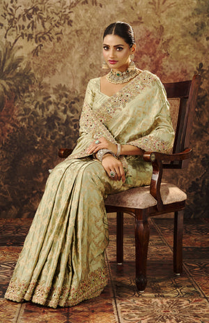 Prestige Satin Saree For Festive Wear