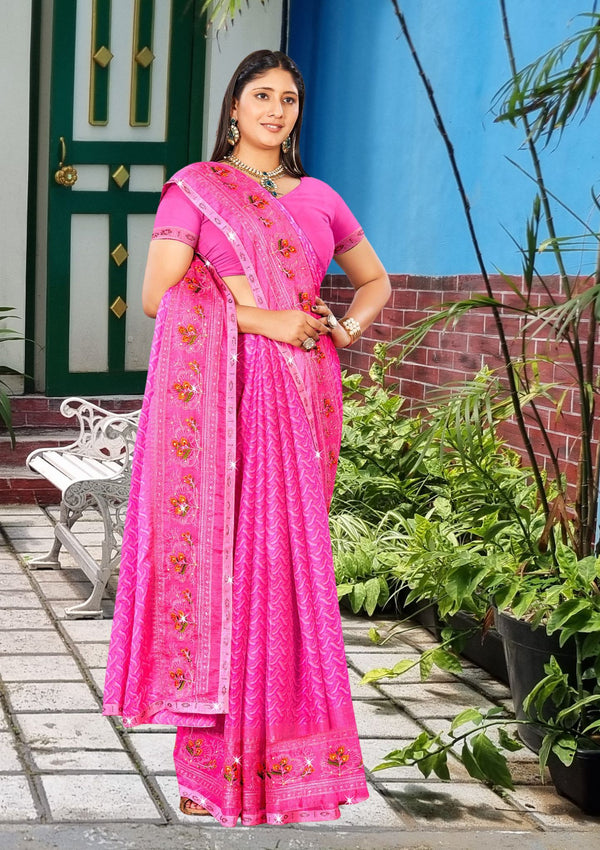 Avenza Chiffon Saree For Daily Wear