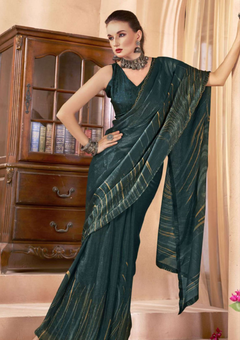 Sundari Cotton Saree For Semi Formal Wear