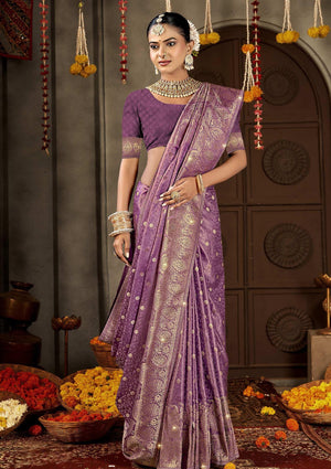 Satin Glowup Saree For Wedding Wear