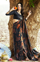 Gloss Grace Silk Cotton Saree For Semi Formal Wear