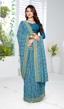 Printiva Crepe Saree For Semi Formal Wear