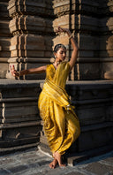 Golden Earth Art Silk Saree for Festive Wear