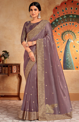 Kyra Organza Saree For Festive Wear