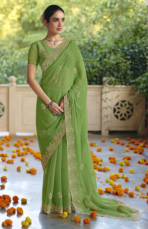 Royal Aura Chiffon Saree For Daily Wear
