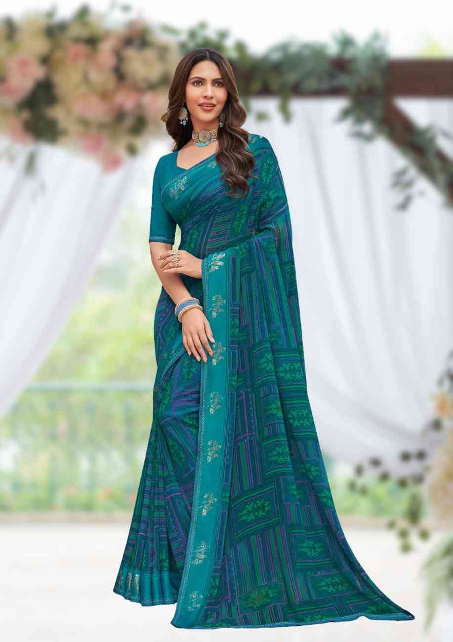 Softdrape Georgette Saree For Semi Formal Wear