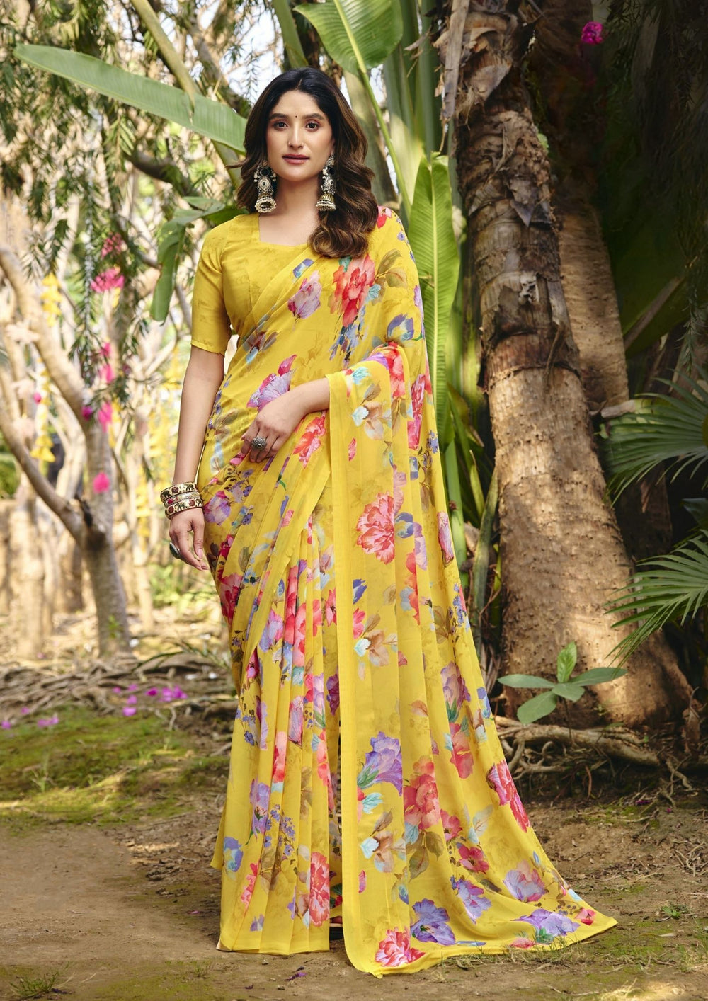 Florina Georgette Saree for Daily Wear